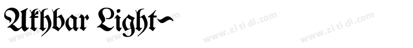 Akhbar Light字体转换 Akhbar Light字体转换